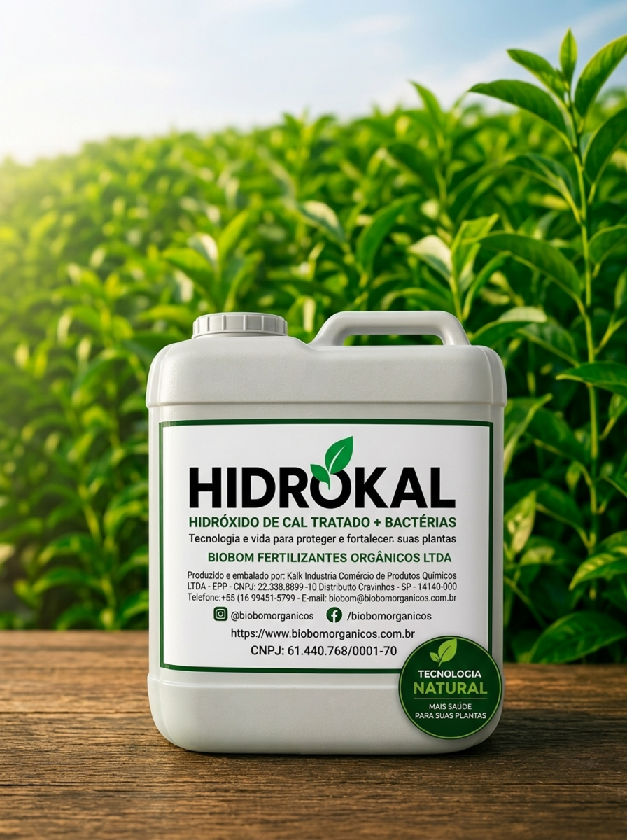 hidrokal biobom adubo organico